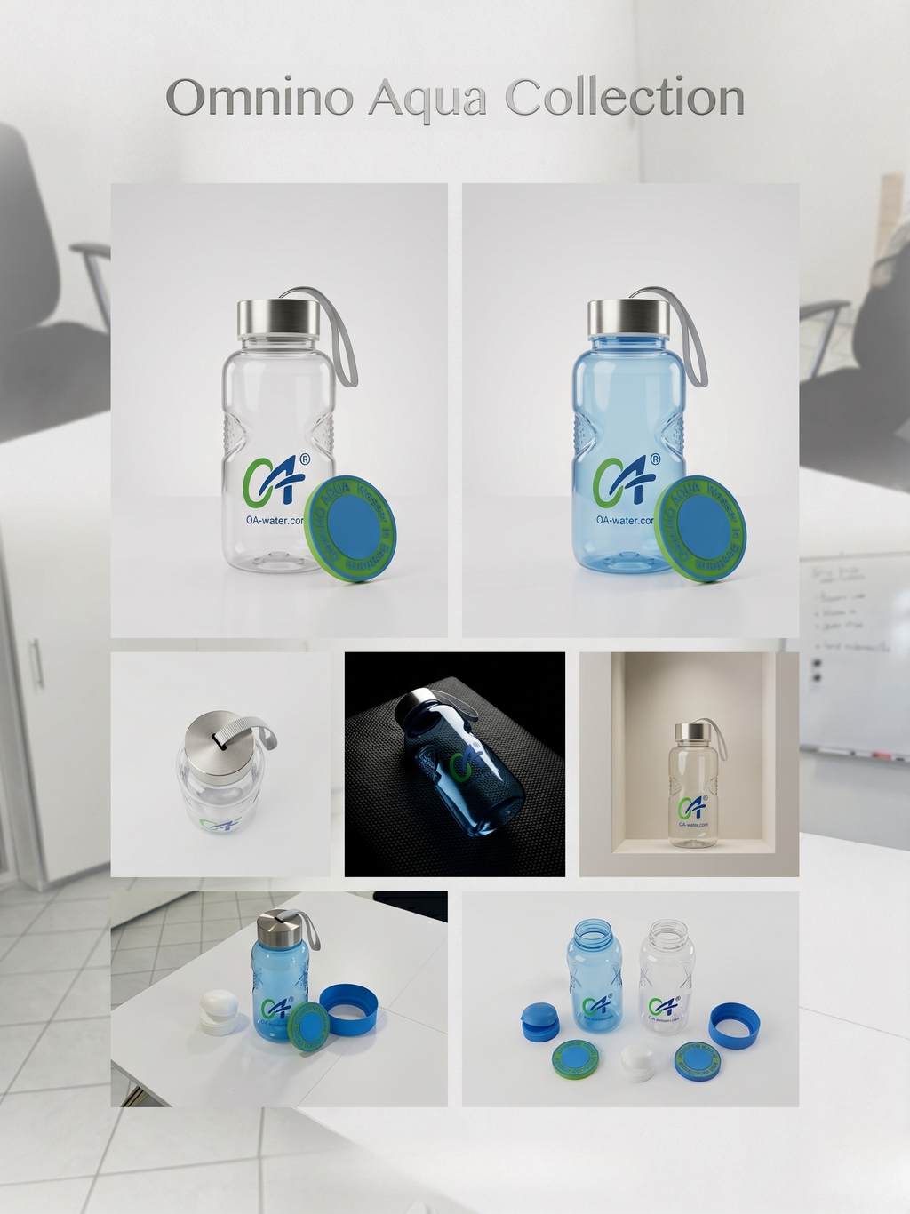 OA®-Water Trinkflasche 0,5 L – Trinkflaschen in Weiß und Blau im Vergleich