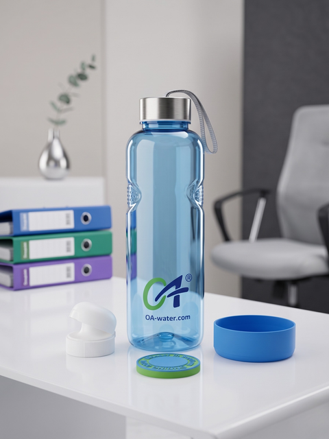 OA®-Water Trinkflasche 1,0 L – blaue Trinkflasche als Titelbild