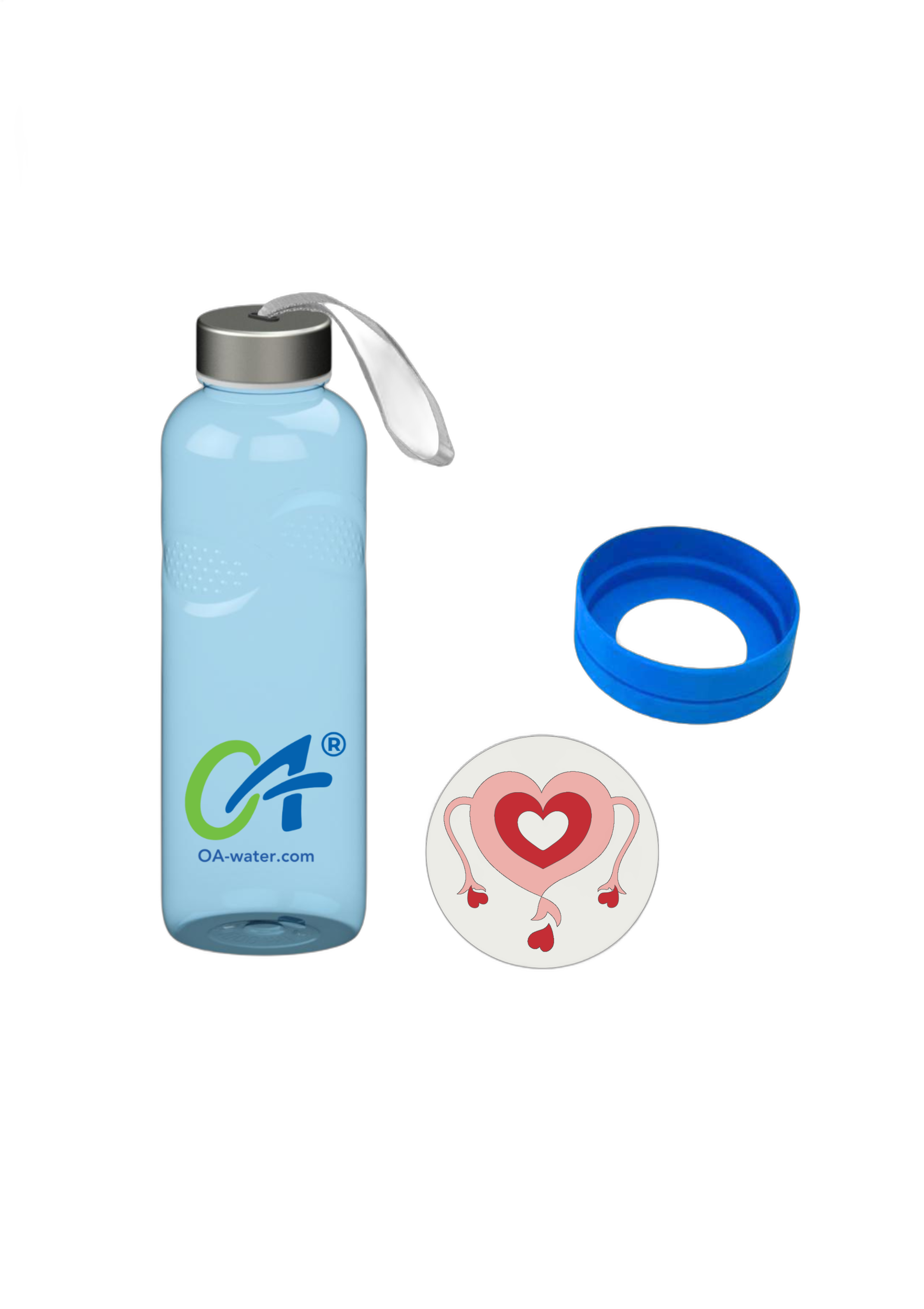 OA®-Water Bottle Set mit Feminizer – Trinkflaschen freigestellt vor weißem Hintergrund