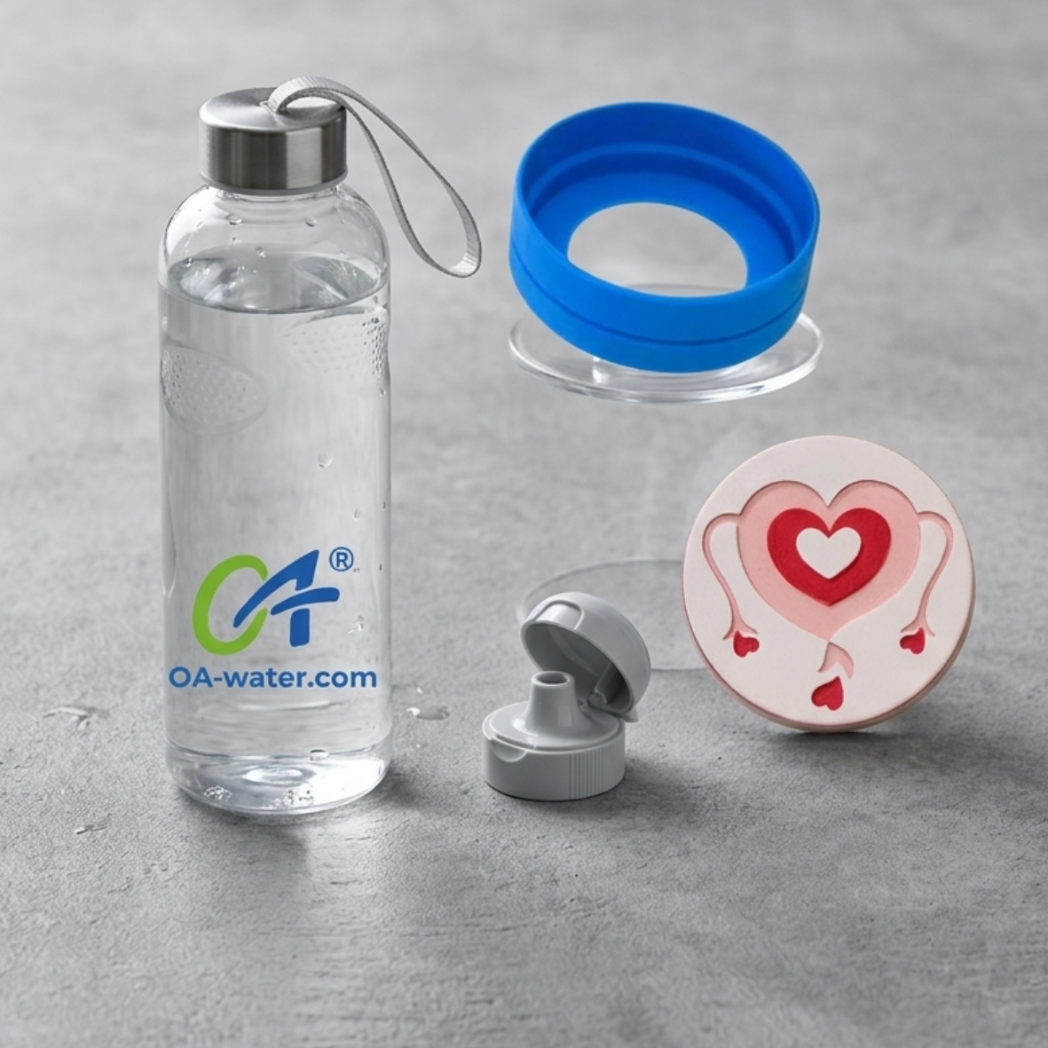 OA®-Water Bottle Set mit Feminizer – Anwendungs- bzw. Detailansicht